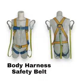 Full Body Harness Double Hook Besar + Safety Sabuk Pengaman