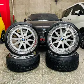 VELG Replika STAGGERED RENNEN WHEELS CSL 1 SILVER WITH CHROME  + Ban