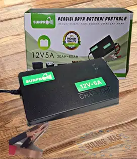 Charger atau Penyetrum Aki Branded 12V 5A