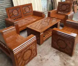 Kursi tamu minimalis jati