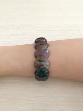 [BARU] Gelang Batu Hijau Asli + Gratis Tindikan Dari Thailand