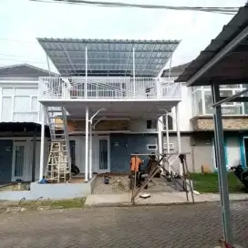 Kanopi balkon dak plat kaca alderon solarflat & canopy plafon pvc