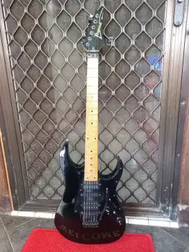 Gitar Ibanez rg350m rg 350 m kluaran awal 2000an neck maple