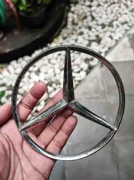 Logo Grille Mercedes-Benz Tua Kuningan Solid 12,5cm