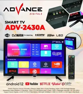 TV LED Digital Advance ANDROID 24 INCH ADV-2430A 24 Inchi Digital