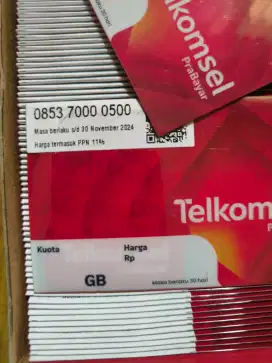 Nomor cantik Telkomsel prabayar seri KWARTET limited edition