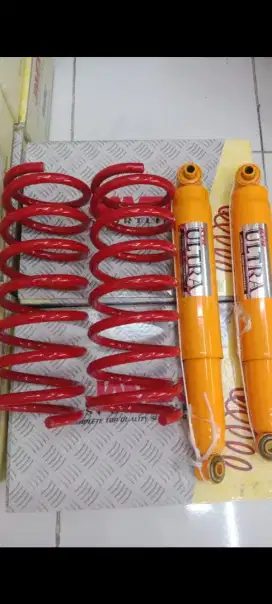 Shock absorber ultra dan per jamex blk buat mobil Sigra calya naik 2cm