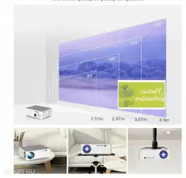 Jual Murah Basic Projector Byintek K20 - Support 4K HDMI/ Miracast