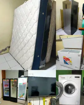 DIBELI TINGGI BARKAS MESIN CUCI AC TV SOFA SPRINGBED LEMARI ETALASE