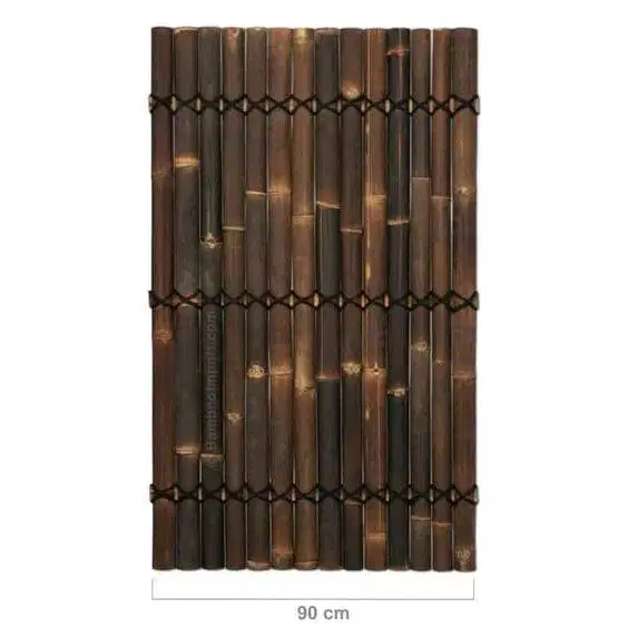 pagar bambu hitam