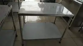 Meja Stainles 2 Susun uk.60x90xT.78 cm