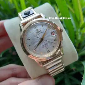 Jam tangan Titoni airmaster titoflex automatic gold plated 20 micron