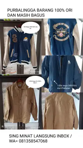 JAKET VARISTY DAN BOMBER