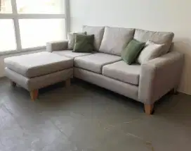 Sofa L 3 puff minimalis