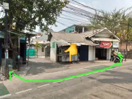 Tanah strategis pinggir jalan bonus Rumah pribadi , kontrakan, 3 kios