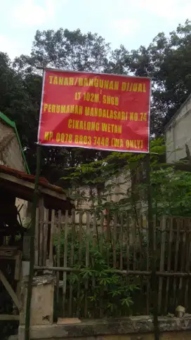 Tanah SHM/IMB Strategis Perum Mandalasari Exit Tol/Stasiun Padalarang