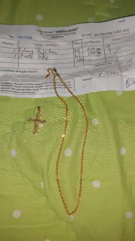 Dijual kalung emas murni 70%