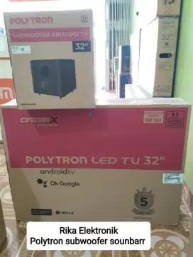 Hot promo Polytron Android Digital TV 32 inc + Sounbar