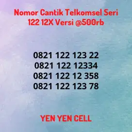 Nomor Cantik Simpati Perdana Telkomsel Seri Angka Kecil Urut 122 123