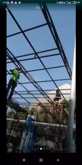 Pemasangan atap baja ringan 03