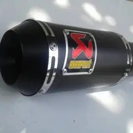 Knalpot Racing Hitam Exhaust Revo Supra Vega Bebek Akrapovic Silincer