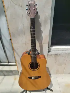 Jual Gitar Akustik elektrik Genta D420 CE fullsolid Preloved