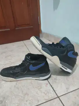 Sepatu Nike Flight Legacy AJ4 Blackblue Retro Basketball