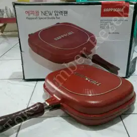 Panci Happy Call Double Pan Grill Teflon Kulit Jeruk Korea Original