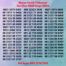 Nomor Cantik Telkomsel Simpati Seri Akhiran Ekor ABAB Belakang 6868