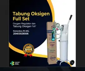 Tabung Oksigen 1 m3 komplit O2