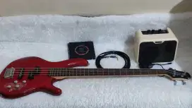 Gitar bass cort action plus sepaket