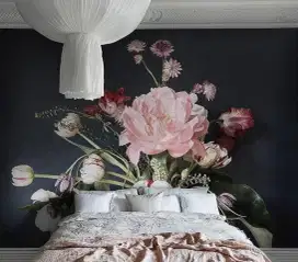 Pasang wallpaper dinding 3d custom gordyn gorden jasa roller blind viv