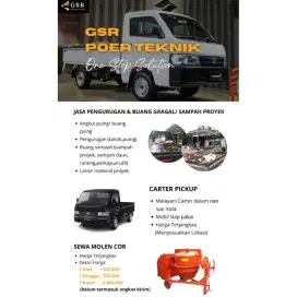 Carter mobil pick up luar dan dalam kota