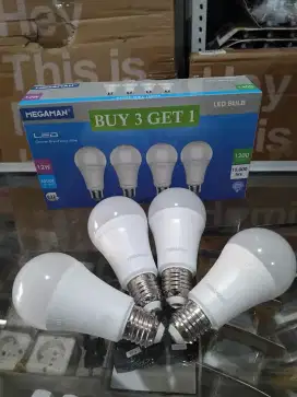 Lampu led 12w megaman buy 3 get 1