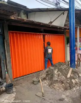Follding gate rolling door murah