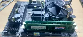 Mobo lga775, prosesor e7500 dan ram 4gb