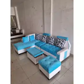 Sofa selonjoran beludru