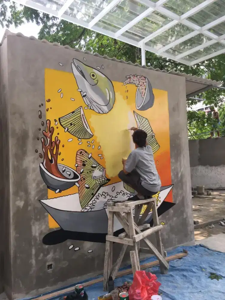 Mural Dinding ruang usaha se-Indonesia