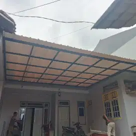 Kanopi alderon trimdeck solarflat kaca & canopy plafon pvc minimalis
