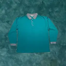 Kaos Polo Cotton Lengan Panjang, Polo Shirt, Polo Shirt Unisex - XL