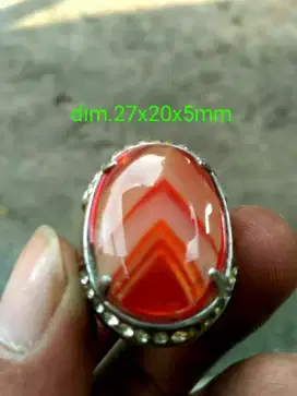Batu Motif Junjung derajat + Blarak sineret full kristal.