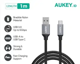 AUKEY USB A 3.0 to Type C 3A Cable Nylon Braided 1m Ori