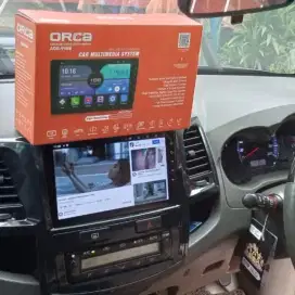 Pemasangan head unit android orca 9 inc di Toyota Fortuner ram 2/32