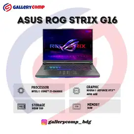 Asus rog strix g16 cash/kredit via aplikasi my home credit