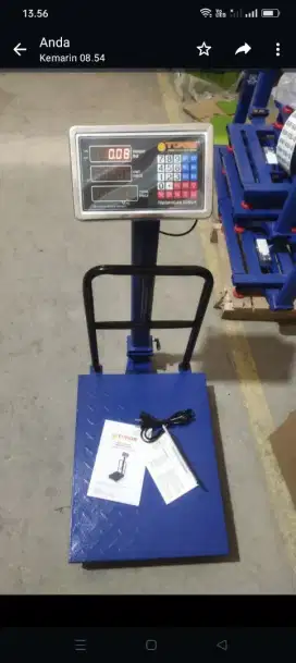 Timbangan 100 kg digital 2 display ada tera