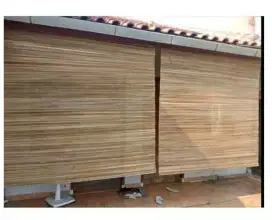 Tirai bambu pelepah sawit