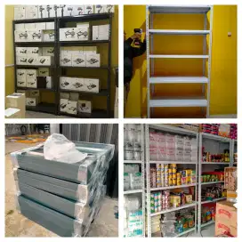 Rak besi siku lubang  Tebal 
5 dan 4 susun 100x40x200cm 
Bayar COD