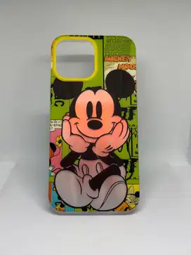 Casing iPhone 12 13 14 15 Series Lucu Model Mickey Mouse Hardcase