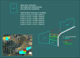 Di jual tanah di serang di pamarayan serang  banten