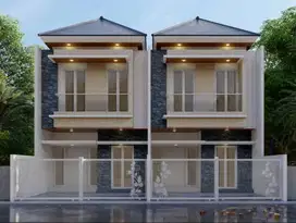 JUAL RUMAH BARU 100% MODERN MINIMALIS 2 LANTAI Di Manyar Kertoadi